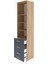 Hyperion Dolap 4 Raflı 4 Çekmeceli 60X44X243 Çam-Antrasit 4