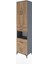 Hyperion Dolap 4 Raflı 3 Çekmeceli 4 Kapaklı 60X44X243 Antrasit-Çam 3
