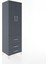 Hyperion Dolap 2 Raflı 3 Çekmeceli Tek Askılı 60X44X195 Antrasit-Antrasit 2