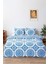 Mavi Çift Kişilik Nevresim Takımı Pamuklu Desenli Alaçatı Mavi 200X215 cm 2