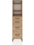 Arges Dolap 3 Raflı 4 Çekmeceli 44X30X182 Çam-Çam 1