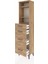 Arges Dolap 3 Raflı 4 Çekmeceli 44X30X182 Çam-Çam 4