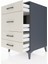 Kronos Komodin 4 Çekmeceli 60X59X96 Antrasit-Aytaşı 5