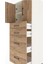 Hyperion Dolap 2 Raflı 4 Çekmeceli 2 Kapaklı 60X44X163 Aytaşı-Çam 5