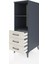 Kronos Dolap 2 Raflı 3 Çekmeceli 44X59X134 Antrasit-Aytaşı 4