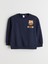 Yeni Sezon Bisiklet Yaka Barcelona Baskılı Erkek Çocuk Sweatshirt 2