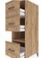 Kronos Dolap Tek Raflı 3 Çekmeceli 44X59X134 Çam-Çam 5