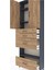 Arges Dolap 4 Raflı 4 Çekmeceli 2 Kapaklı 88X30X243 Antrasit-Çam 5