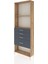 Arges Dolap 2 Raflı 4 Çekmeceli 88X30X243 Çam-Antrasit 3