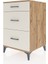 Kronos Komodin 3 Çekmeceli 60X59X96 Çam-Aytaşı 3