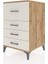 Kronos Komodin 4 Çekmeceli 60X59X96 Çam-Aytaşı 3