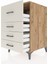 Kronos Komodin 4 Çekmeceli 60X59X96 Çam-Aytaşı 5