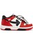 Kırmızı Beyaz Logolu Erkek Deri Sneaker 1