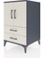 Kronos Komodin 2 Raflı 2 Çekmeceli 2 Kapaklı 60X59X96 Antrasit-Aytaşı 3