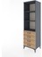 Hyperion Dolap 3 Raflı 4 Çekmeceli 60X44X195 Antrasit-Çam 3