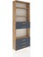 Arges Dolap 4 Raflı 5 Çekmeceli 88X30X243 Çam-Antrasit 2