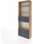 Arges Dolap 4 Raflı 5 Çekmeceli 88X30X243 Çam-Antrasit 3