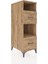 Kronos Dolap 2 Raflı 2 Çekmeceli 44X59X134 Çam-Çam 2