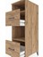 Kronos Dolap 2 Raflı 2 Çekmeceli 44X59X134 Çam-Çam 5