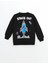 Yeni Sezon Bisiklet Yaka Baskılı Erkek Çocuk Sweatshirt 2