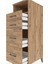 Kronos Dolap Tek Raflı 4 Çekmeceli 44X59X134 Çam-Çam 5