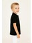Çocuk Polo Yaka Tişört | Siyah | %100 Pamuk | Unisex | Okul & Günlük Kullanım 7