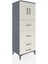 Hyperion Dolap 2 Raflı 4 Çekmeceli 2 Kapaklı 60X44X163 Antrasit-Aytaşı 2