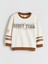 Yeni Sezon Bisiklet Yaka Baskılı Erkek Çocuk Sweatshirt 4