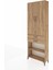 Arges Dolap 5 Raflı 2 Çekmeceli 2 Kapaklı 88X30X243 Çam-Çam 3