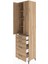 Hyperion Dolap 4 Raflı 4 Çekmeceli 2 Kapaklı 60X44X243 Çam-Çam 4
