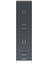 Hyperion Dolap 5 Raflı 4 Çekmeceli 4 Kapaklı 60X44X243 Aytaşı-Antrasit 1