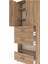 Arges Dolap 4 Raflı 3 Çekmeceli 2 Kapaklı 88X30X243 Çam-Çam 5