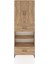 Arges Dolap 5 Raflı 2 Çekmeceli 2 Kapaklı 88X30X243 Çam-Çam 1