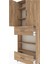 Arges Dolap 5 Raflı 2 Çekmeceli 2 Kapaklı 88X30X243 Çam-Çam 5