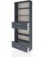 Arges Dolap 5 Raflı 3 Çekmeceli 88X30X243 Antrasit-Antrasit 4