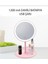 Pembe Dokunmatik LED Işıklı USB Yuvarlak Makyaj Aynası 3