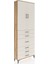 Arges Dolap 4 Raflı 4 Çekmeceli 2 Kapaklı 88X30X243 Çam-Aytaşı 2