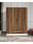 %100 Mdf 4 Kapaklı 2 Çekmeceli 12 Raflı Elbise Dolabı – Gardırop 182X140X52 cm Ceviz Soft Beyaz – Aniamsyonlu/moriva 1