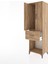 Hyperion Dolap Tek Raflı Tek Çekmeceli Tek Askılı 60X44X195 Çam-Çam 4