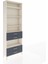 Arges Dolap 5 Raflı 4 Çekmeceli 88X30X243 Aytaşı-Antrasit 2