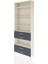 Arges Dolap 5 Raflı 4 Çekmeceli 88X30X243 Aytaşı-Antrasit 3