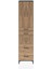 Hyperion Dolap 4 Raflı 4 Çekmeceli 4 Kapaklı 60X44X243 Antrasit-Çam 1