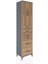 Hyperion Dolap 4 Raflı 4 Çekmeceli 4 Kapaklı 60X44X243 Antrasit-Çam 2