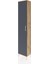 Arges Dolap 5 Raflı Tek Kapaklı 44X30X221 Çam-Antrasit 3