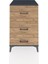 Kronos Komodin 3 Çekmeceli 60X59X96 Antrasit-Çam 1