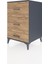 Kronos Komodin 3 Çekmeceli 60X59X96 Antrasit-Çam 3