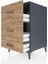 Kronos Komodin 3 Çekmeceli 60X59X96 Antrasit-Çam 5