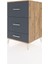 Kronos Komodin 3 Çekmeceli 60X59X96 Çam-Antrasit 3