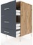 Kronos Komodin 3 Çekmeceli 60X59X96 Çam-Antrasit 5