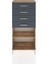 Hyperion Dolap Tek Raflı 4 Çekmeceli 60X44X134 Çam-Antrasit 1